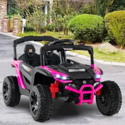 Dětské 12V elektrické auto s dálkovým ovládáním Elektrický UTV Truck Dětské auto Dětské vozidlo Růžová barva