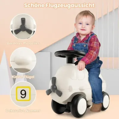 Skluzavkové auto v leteckém vzhledu s roztomilou vrtulou skluzavkové auto skluzavkové auto bílé