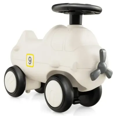 Skluzavkové auto v leteckém vzhledu s roztomilou vrtulou skluzavkové auto skluzavkové auto bílé