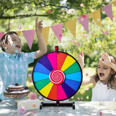 ? 60 cm kolo štěstí hračka barevné kolo hry pro loterijní hry slovní hry 24"