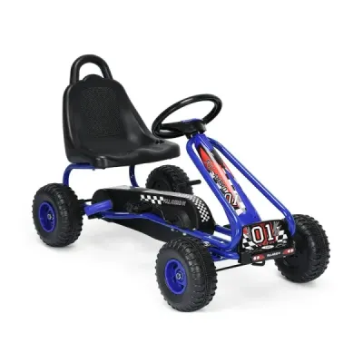 Gokartový vozík Gokart s pedálem ruční brzdy Auto s pedálem 30 kg Pedál Vozidlo s pedálem 3-6 let Modré