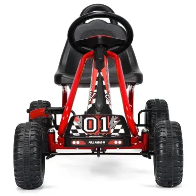 Go Kart Motokára s ruční brzdou Šlapací auto 30 kg Šlapací vůz Šlapací vůz 3-6 let Červená barva
