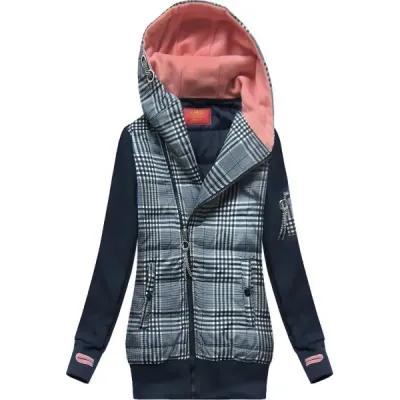 Dámska teplá mikina MODA611 tmavomodrá