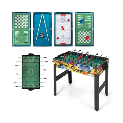 12 in 1 Spieltisch mit Tischfußball & Airhockey & Billard & Tischtennis & Schach & Bowling & Shuffleboard