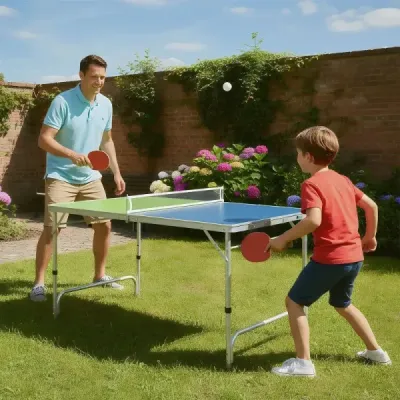 120 x 76 cm přenosný stůl na stolní tenis skládací mini set na stolní tenis pro děti a dospělé se síťkou