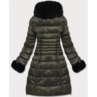 Prošívaná dámská zimní bunda MODA017 khaki