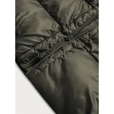 Prošívaná dámská zimní bunda MODA017 khaki