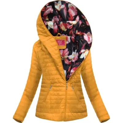 Dámská jarní bunda MODA015 žlutá