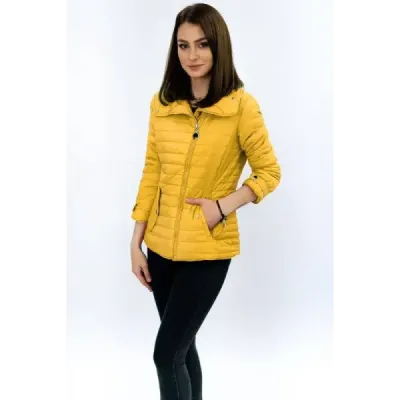 Dámská jarní bunda MODA016 žlutá