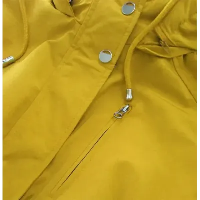 Oboustranná podzimní bunda MODA662BIG žlutá