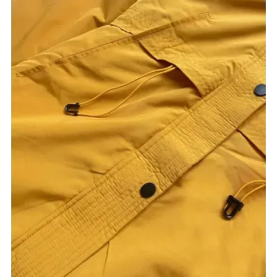 Dámská oboustranná zimní bunda MODA136 žluto-černá