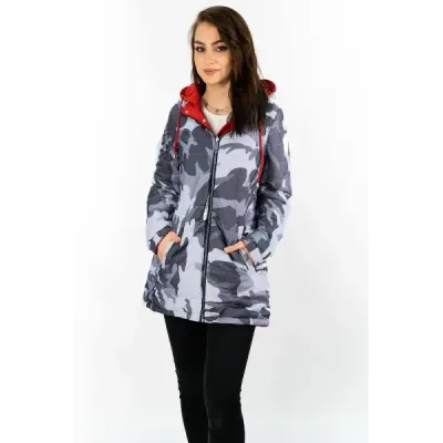 Dámská jarní bunda MODA665 červená