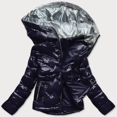 Dámská jarní bunda MODA562 tmavě modrá