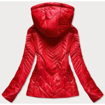 Dámská prošívaná jarní bunda MODA566 červená
