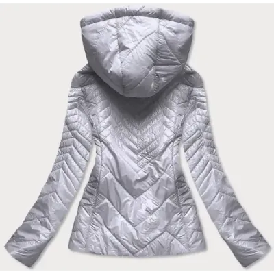 Dámská prošívaná jarní bunda MODA566 šedá