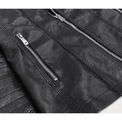 Dámská koženková bunda MODA0110 černá