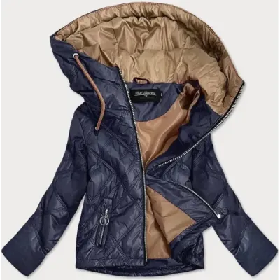 Lehká dámská jarní bunda MODA004 tmavě modrá