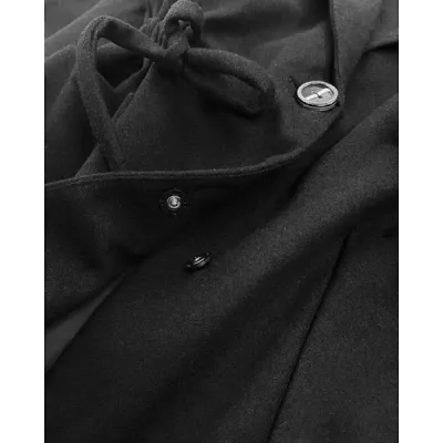 Krátký dámský kabát MODA727 černý
