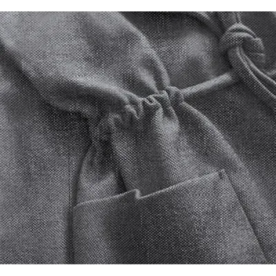 Krátký dámský kabát MODA727 tmavě šedý