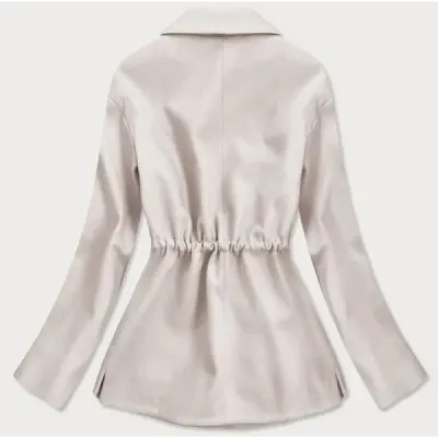 Krátký dámský kabát MODA727 ecru