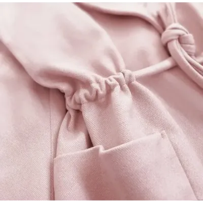 Krátký dámský kabát MODA727 růžový Krátký dámský kabát MODA727 růžový