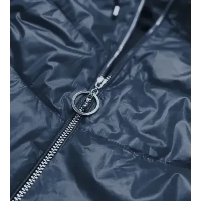 Dámská jarní bunda MODA005 modro-růžová