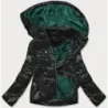 Dámská jarní bunda MODA005 černo-zelená