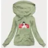 Dámská mikina MODA596 zelená