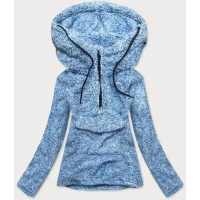 Dámská plyšová mikina MODA008 modrá