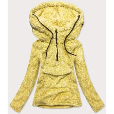 Dámská plyšová mikina MODA008 žlutá