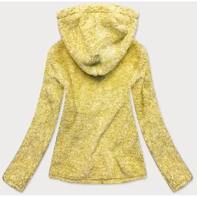 Dámská plyšová mikina MODA008 žlutá