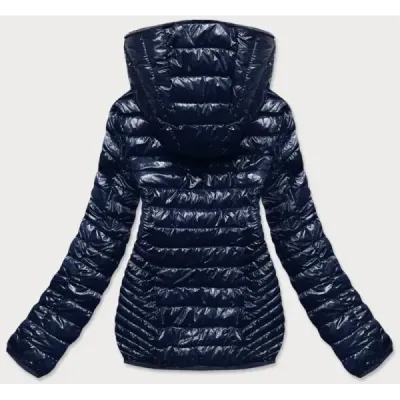 Prošívaná přechodná bunda MODA752 tmavě modrá