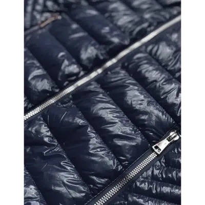 Prošívaná přechodná bunda MODA752 tmavě modrá