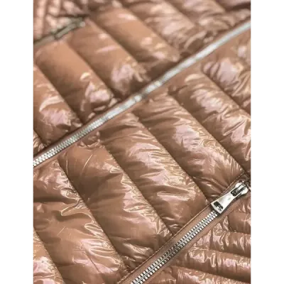 Prošívaná přechodná bunda MODA752 zlatá
