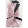 Elegantní dámská vesta z kožešinou MODA9593 růžová