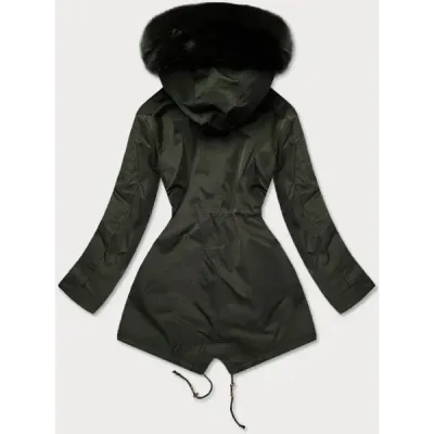 Dámská zimní bunda parka MODA531 khaki