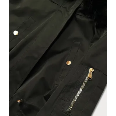 Dámská zimní bunda parka MODA531 khaki
