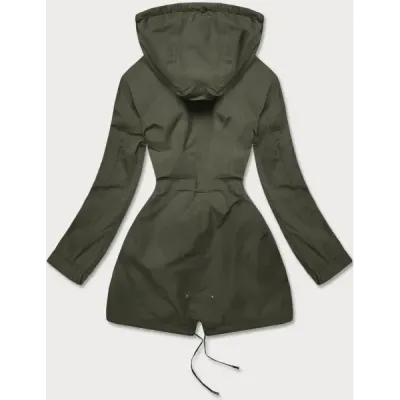 Dámská přechodná bunda 2v1 MODA702 khaki-limetka