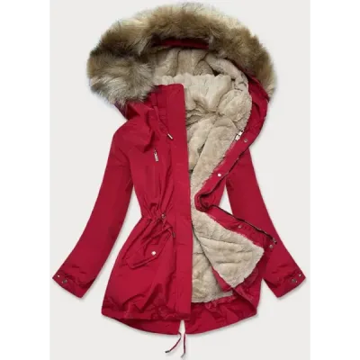 Dámská zimní bunda MODA553 červená