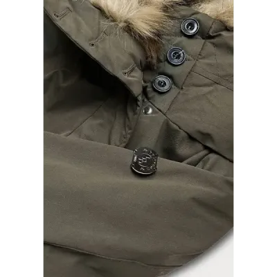 Dámská zimní bunda MODA137 khaki