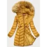 Dámská zimní bunda MODA8916 žlutá