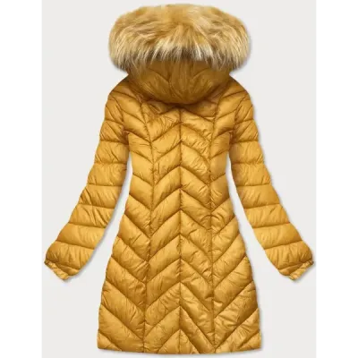 Dámská zimní bunda MODA8916 žlutá