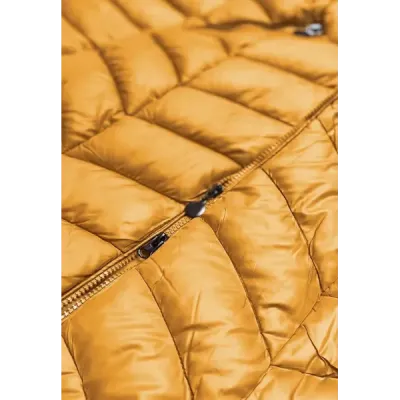 Dámská zimní bunda MODA8916 žlutá