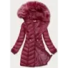 Dámská zimní bunda MODA8916 bordó