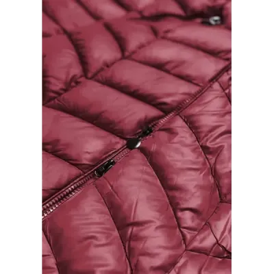 Dámská zimní bunda MODA8916 bordó