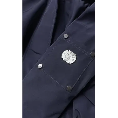 Dámská zimní bunda parka s kožešinou MODA1506 tmavě modrá