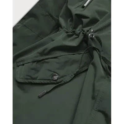 Oboustranná dámská zimní bunda MODA557BIG khaki