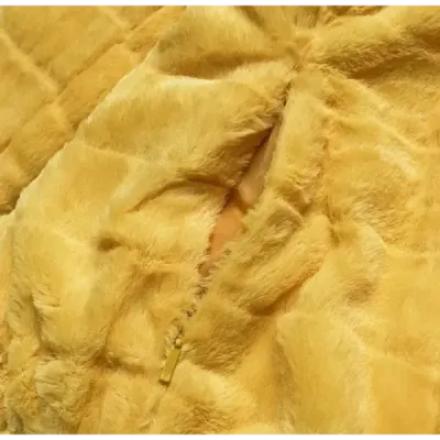 Dámská oboustranná zimní bunda MODA832A žlutá
