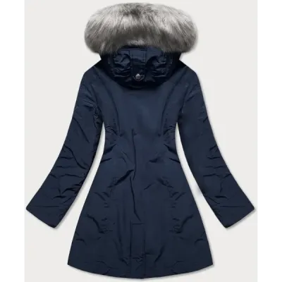 Dámská zimní bunda MODA1309 tmavě modrá