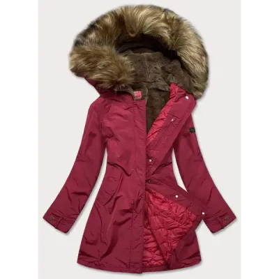 Dámská zimní bunda MODA1309 červená
